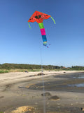 Orange deltadrake med kaniner och kycklingar med svans i flera färger - Exklusiv Drake från www.Drake.nu