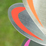 Vindsnura Vågig Regnbåge Blomma Ø20cm i Rostfritt stål - Made in Germany / Windrat / Wind Wheel