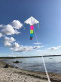 Vit drake med regnbågessvans - Exklusiv Drake från www.Drake.nu