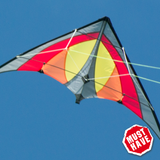 Shuriken Röd - Stuntdrake / Länkdrake / Tvåhandsdrake / Sportdrake