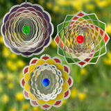 Blomma Lotus vindspel/pendel 20cm i rostfritt stål - Made in germany.