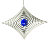 Jätteromb i rostfritt stål - Blå - Made in germany. Vindspel / Pendel