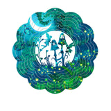 3D Magiska Skogen hängande vindspel/pendel 20cm i rostfritt stål - Made in germany.