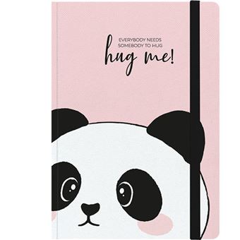 Hug Me Panda Linerad Anteckningsbook