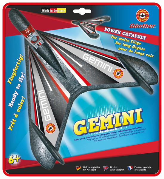 GEMINI - skjuts iväg med gummiband - Made in Germany.