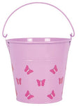 Bucket Pink Butterfly lakattua metallilevyä ruotsalaselta JaBaDaBaDolta