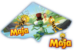 Gamal Biene Maja Drake /Kite / Kinderdrachen, Sportspielzeug Disney Drake - Studio 100 Animation ™ Studio 100