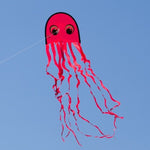 Uusi Little Octopus Red, jossa on pidempi häntä 160cm - Red Octopus Dragon / Kite - Uusi pidempi häntä
