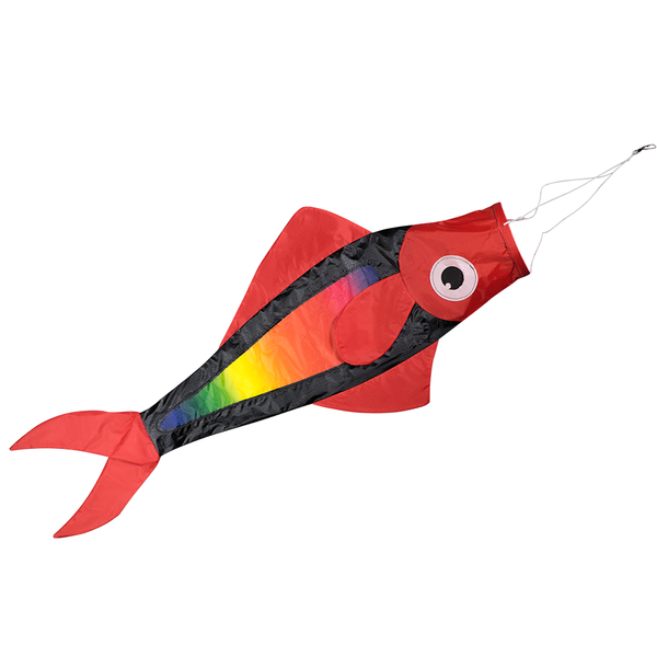 Vindstrumpan Regnbågs-Fisken - Fish Windsock Rainbow - Fisch Windsack - Regenbogen - Vindstrut / Vindkon / Vindsocka