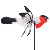 Bullfinch Wind -peli (voi seistä kepin päällä tai ripustaa entisiin puihin) / Tuulipeli Gimpel / Robin Wind Game