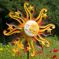 Sunface Höst - Vindsnurra i Metall - Sommar (Wind Wheel) (Windrat) (Vindspel)