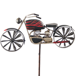 Punainen musta moottoripyörä (punainen liekki) tuulipyörä / tuulitakki / moottoripyörän tuulipyörä / tuulipeli