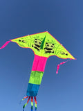 Gul Pandor drake från -deltadrake med svans i flera glada färger - Exklusiv Drake  www.Drake.nu