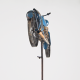 Blå Motorcyckel  Vindspel / Vindsnurra / Windrat / Blue Motorcyckle  Wind Wheel / Turbine