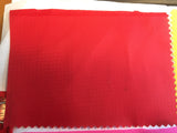 Ripstop Polyester Röd - kraftigt glasfiberarmerat tyg för drakbyggnation.