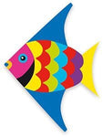 Rainbowfish (Scalar) Drake / Cerf-volant poisson monivärinen / Fish Giant Kite munti color leija