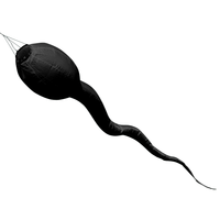 Vindsockan Spermien Svart / Grodyngel - Spermie - Säd - Sädescell - Sperm - Spermatosa - Manlig könscell - Sahme