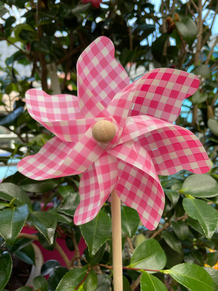 Vindsnurra Moulin Fyrkant CIM Rosa - flera färger - nytt motiv av klassisk leksak i trä med tjocka plastvingar