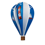 Nautic luftballong spiral (Blå) - hängande vindspel - Satorn Air Balloon spiral 28x43cm