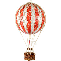 Floating The Skies Luftballong 13x8.5 cm, Röd / Vit