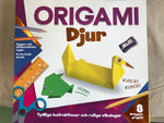 Origamibok om Djur - pappersvikningsbok med ritningar och  origamipapper
