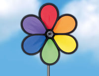 Vindsnurra Regnbåge Blomma 40x25cm / Wheel Flower Wind Game