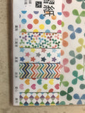 Origamipaperi 15x15cm Pisteitä & muita värikkäitä kuvioita (oma tuonti Taiwanista/Japanista)
