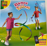 Lär dig dansa med gymnastik och rytmikband.  Starterset med 3 band av två olika typer. Ribbon Stick set 3m. Made in Holland!