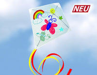 PastellDrake - Måla in egen drake - Eddy - Diamond Kite - Korsdrake