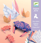 Origami Lätta Djurfamiljen, Djeco,lättvikts djur, krabba kanin mm.