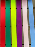 Draksvans i Glansig Polyester Satin 25mm - flera färger / lösmeter - Made in Schweiz.